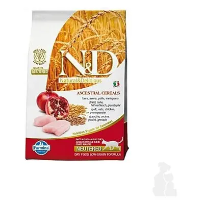 N&D LG CAT Neutered Chicken & Pomegranate 5kg