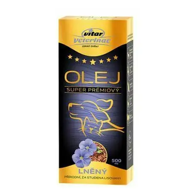 VITAR Veterinae Lněný olej 500ml