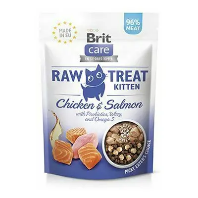 Brit Raw Treat Cat Kitten, Chicken&Salmon 40g + Množstevní sleva