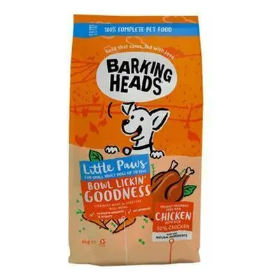 BARKING HEADS Little Paws Bowl Lickin Good Chick 6kg