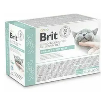 Brit VD Cat Pouch fillets in Gravy Urinary+Stres12x85g