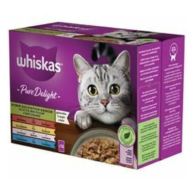 Whiskas kaps. Pure Delight mix v želé 12x85g + Množstevní sleva