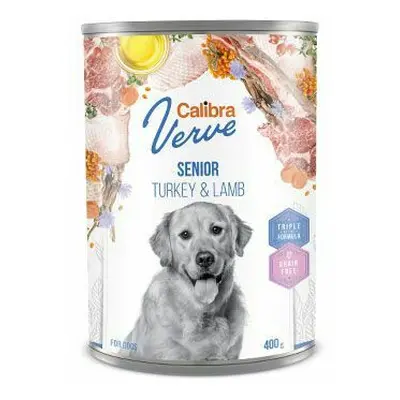 Calibra Dog Verve konz.GF Senior Turkey&Lamb 400g + Množstevní sleva