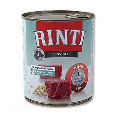 Rinti Dog Sensible konzerva hovězí+rýže 800g + Množstevní sleva