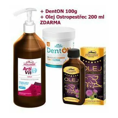 VITAR ArtiVit Sirup 1000ml+DentON100+ostrop.olej 200ml