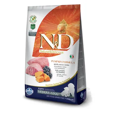 N&D Pumpkin DOG Puppy M/L Lamb & Blueberry 2,5kg