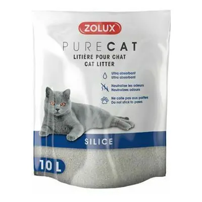 Podestýlka PURECAT natural silica 10l Zolux