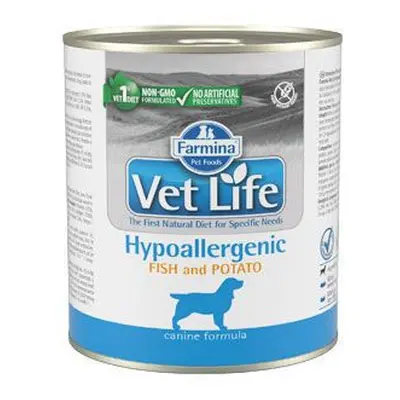 Vet Life Natural Dog konz. Hypoaller Fish&Potato 300g