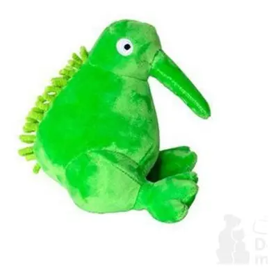 Hračka pes PLUSH plyš,pískací,zelená 16cm Kiwi