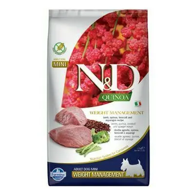 N&D Quinoa DOG Weight Mnmgnt Lamb &Broccoli Mini 2,5kg