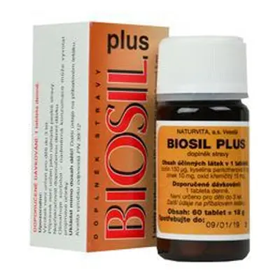 Biosil Plus na vlasy a nehty a pleť 60tbl