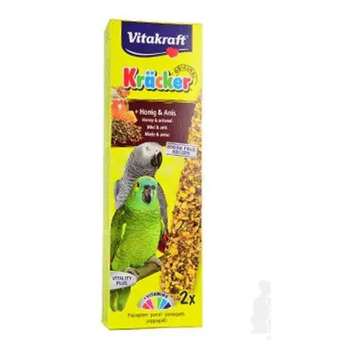 Vitakraft Bird Kräcker parrot African honey tyč 2ks