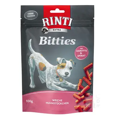 Rinti Dog pochoutka Extra Mini-Bits mrkev+špenát 100g + Množstevní sleva