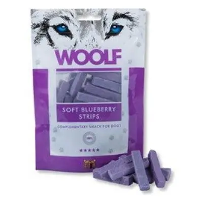 WOOLF pochoutka soft Blueberry strips 100g + Množstevní sleva