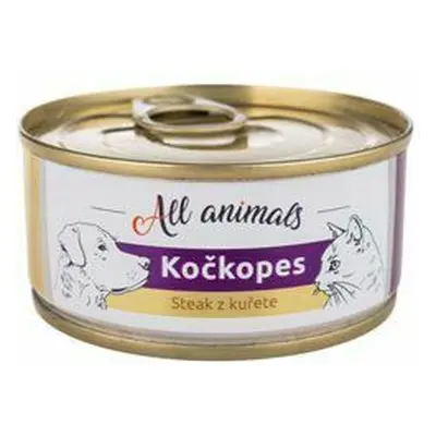 All Animals kočkopes steak z kuřete 100g + Množstevní sleva