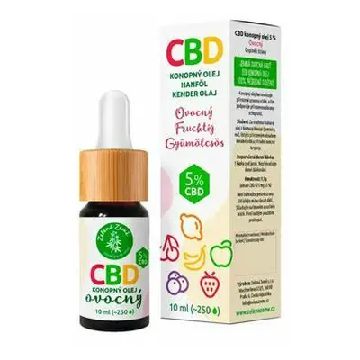 CBD kapky s ovocnou příchutí 5% 10 ml