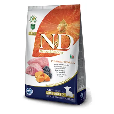 N&D Pumpkin DOG Puppy Mini Lamb & Blueberry 2,5kg