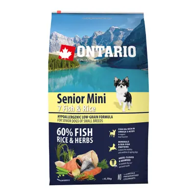 Ontario Senior Mini Fish & Rice 6,5kg