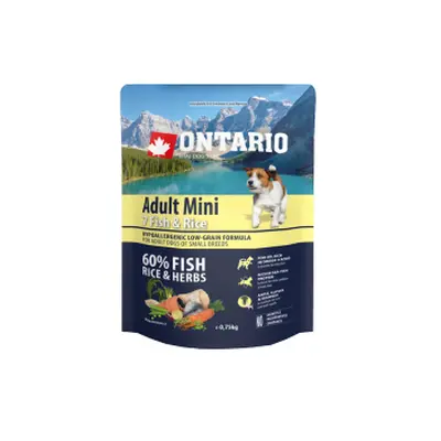 Ontario Adult Mini Fish & Rice 0,75kg