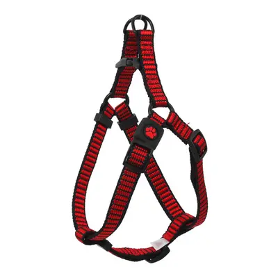 Postroj Active Dog Premium M červený 2x53-77cm