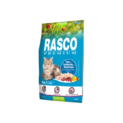 Rasco Premium Cat Sterilized, Tuna, Cranberries, Nasturtium 2kg