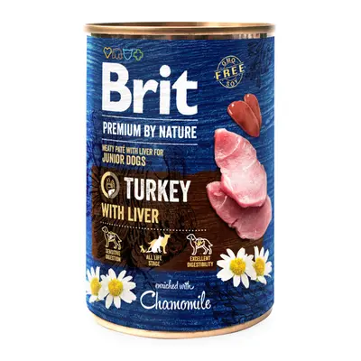 Konzerva Brit Premium by Nature Turkey with Liver 400g