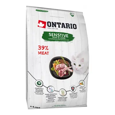 Ontario Cat Sensitive/Derma 6,5kg