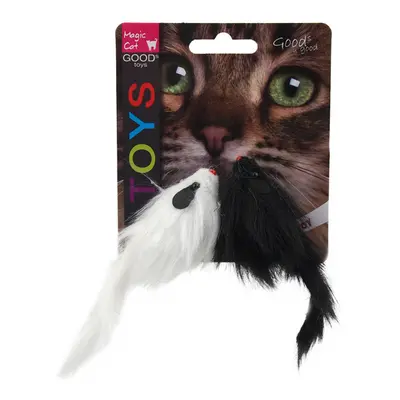 Hračka Magic Cat myš plyšová chrastící 11cm 2ks