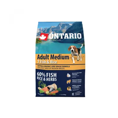 Ontario Adult Medium Fish & Rice 2,25 kg