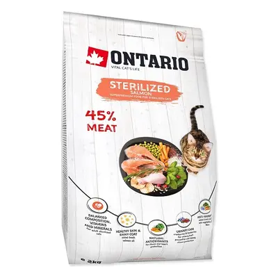 Ontario Cat Sterilised Salmon 2kg