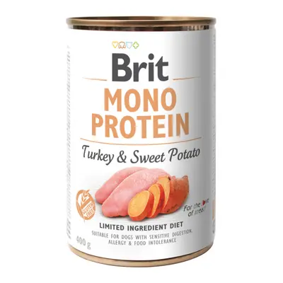 Konzerva Brit Monoprotein Turkey & Sweet Potato 400g