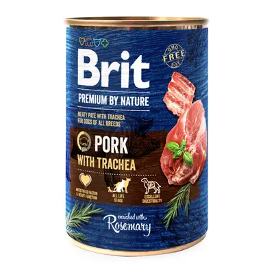 Konzerva Brit Premium by Nature Pork with Trachea 400g