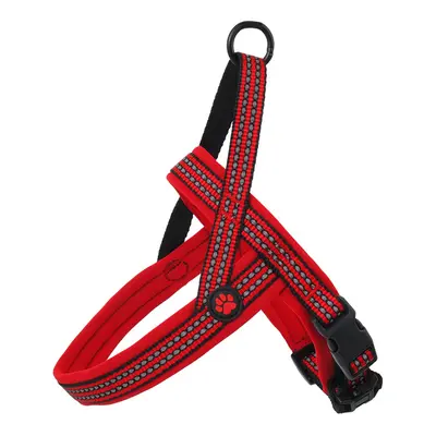 Postroj Active Dog Neoprene S červený 1,5x45-55cm