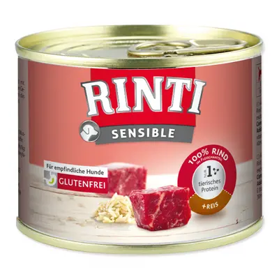 Konzerva Rinti Sensible hovězí + rýže 185g