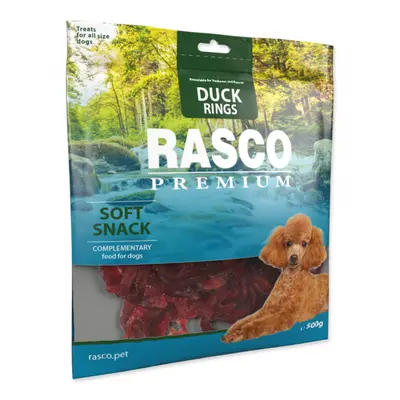 Pochoutka Rasco Premium kroužky kachní 500g