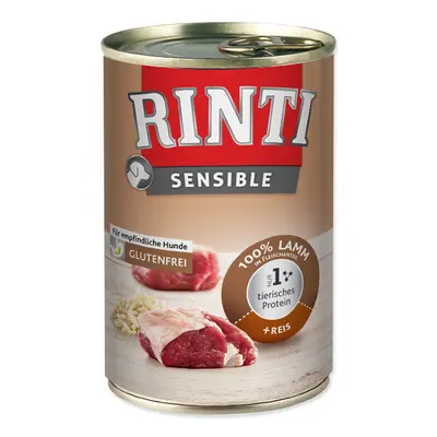 Konzerva Rinti Sensible jehně + rýže 400g