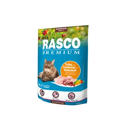 Rasco Premium Cat Senior, Turkey, Cranberries, Nasturtium 400g