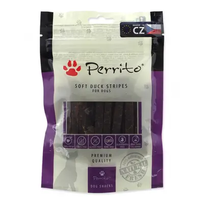 Pochoutka Perrito Duck Soft stripes 100g