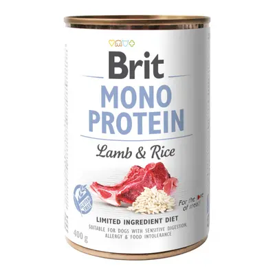 Konzerva Brit Monoprotein Lamb & Brown Rice 400g