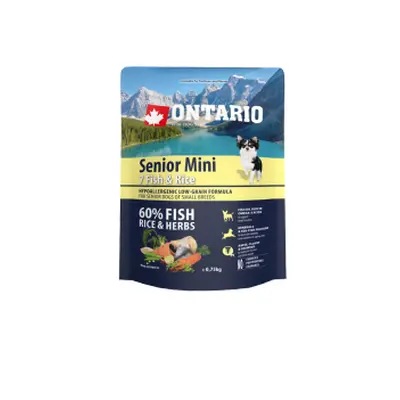 Ontario Senior Mini Fish & Rice 0,75 kg