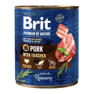 Konzerva Brit Premium by Nature Pork with Trachea 800g