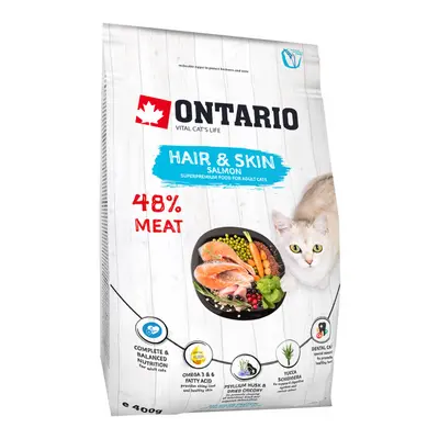 Ontario Cat Hair & Skin 0,4 kg