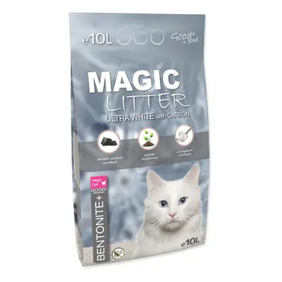 Kočkolit Magic Litter Bentonite+ Ultra White Carbon 10l