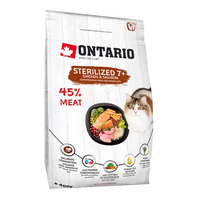 Ontario Cat Sterilised 7+ Senior 0,4kg