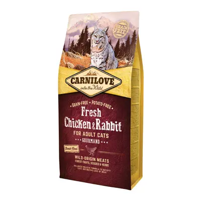 Carnilove Fresh Chicken & Rabbit Gourmand for Adult cats 6kg