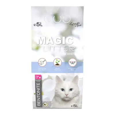 Kočkolit Magic Litter Bentonite Ultra White 5l