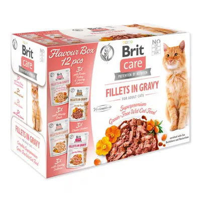 Kapsička Brit Care Cat Multipack Flavour box Fillet in Gravy (4x3ks) 12x85g