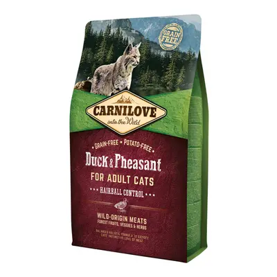 Carnilove Duck and Pheasant Adult Cats–Hairball Control 2kg