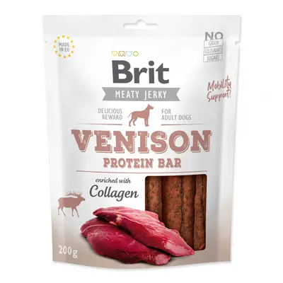 Brit Jerky Venison Protein Bar 200g