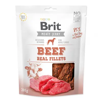 Brit Jerky Beef Fillets 200g